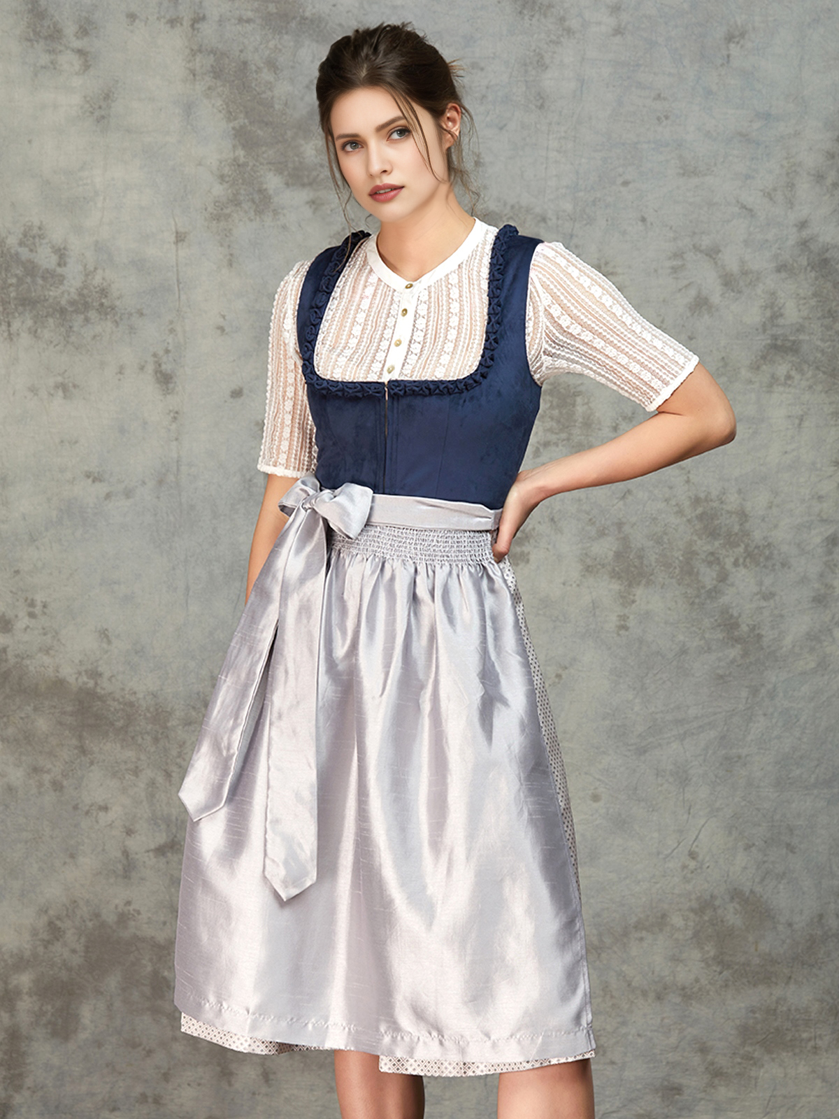 Dirndl Dunkelgrün Samt