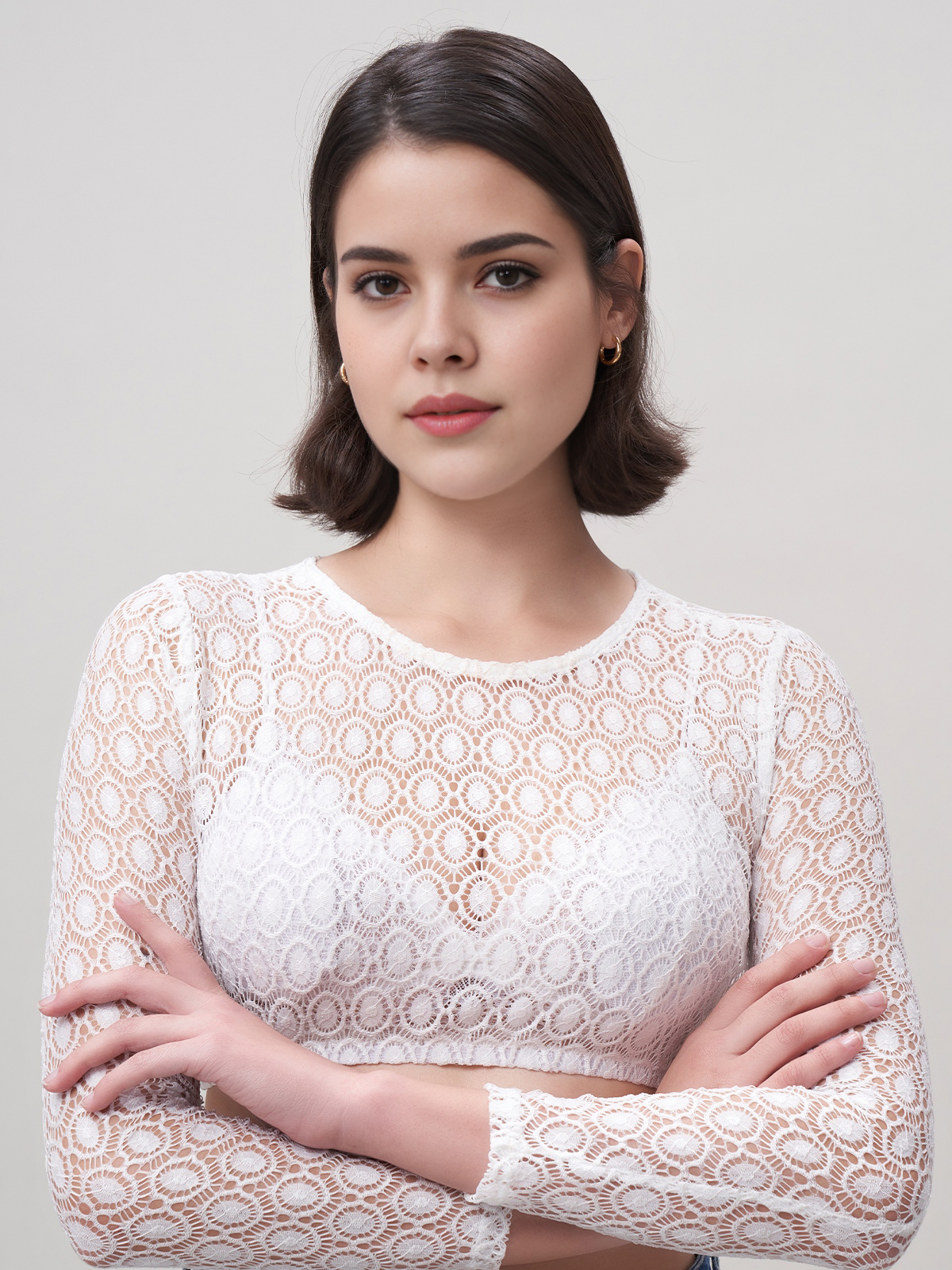 Modernes Dirndl in Weiß