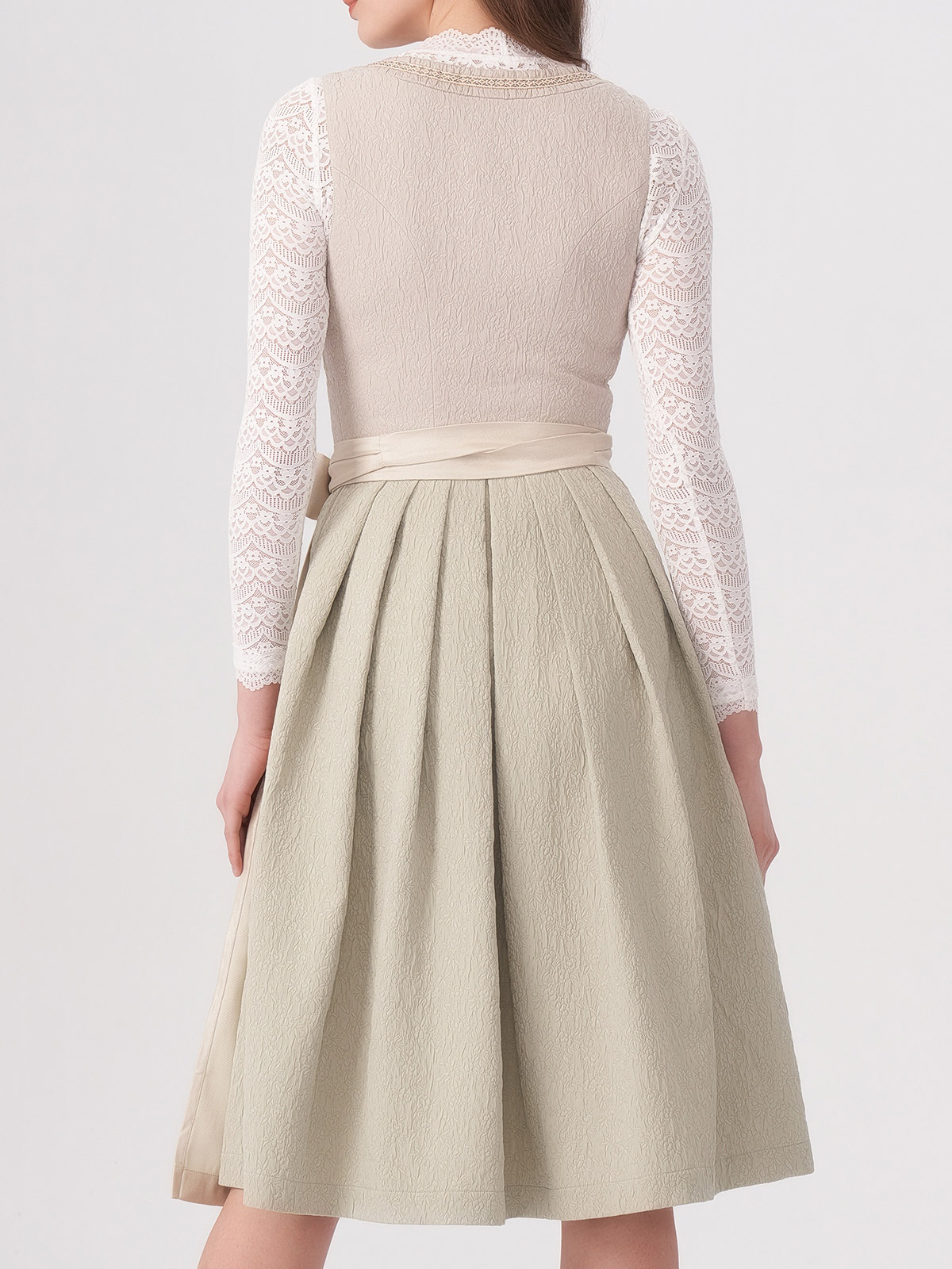 Dirndl Grün Beige – Eleganz in Naturtönen