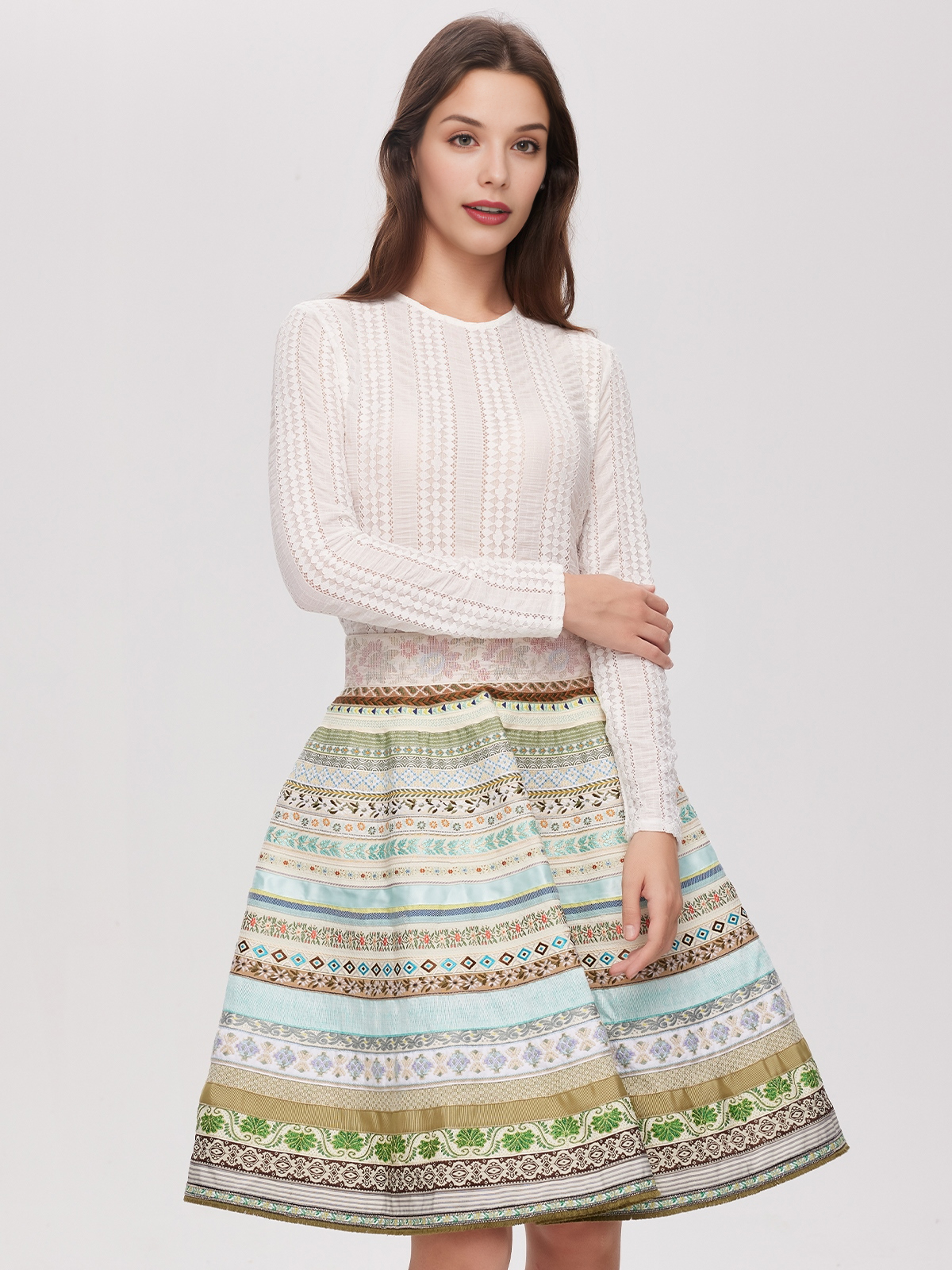 Dirndl in lebendigem Orange